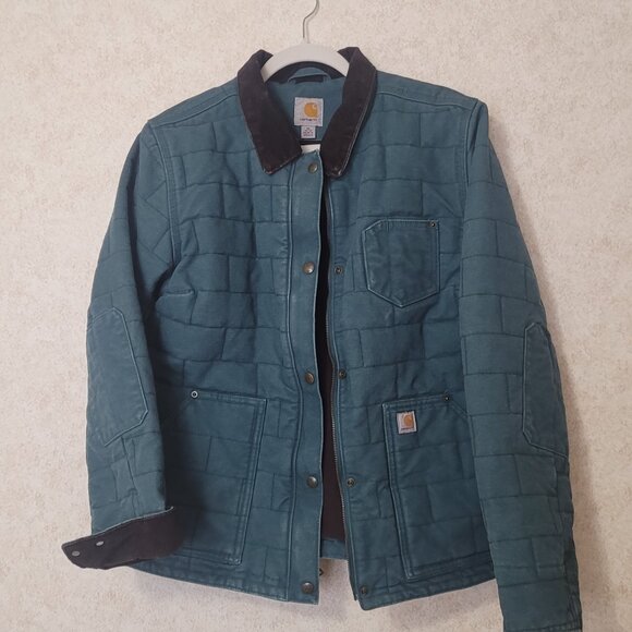 Carhartt Womens Blue Quilted Jacket Size M - Picture 5 of 15